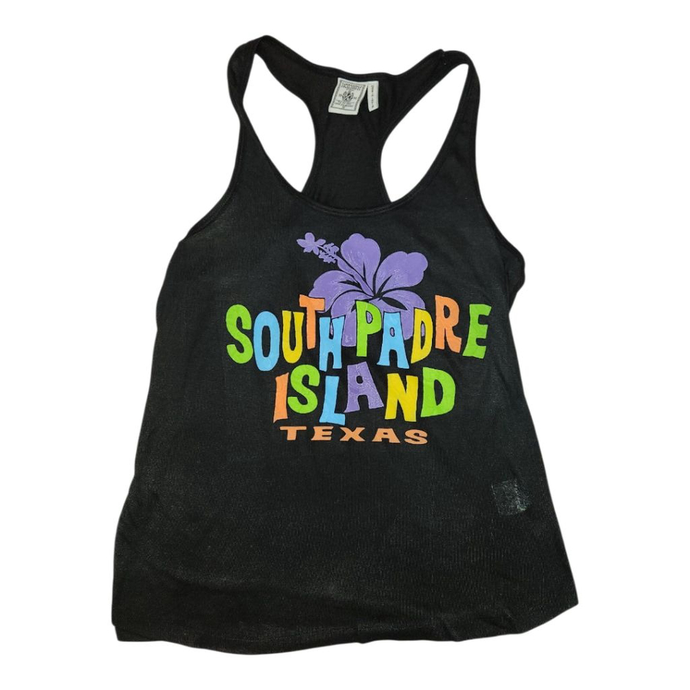 South Padre Graphic Black Exist Tank Small